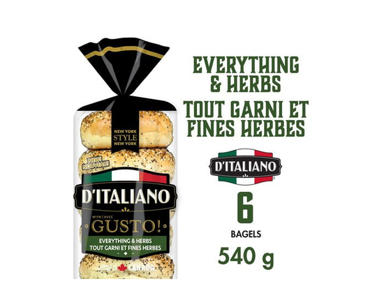 D’Italiano with Gusto!™ Everything & Herb Bagels