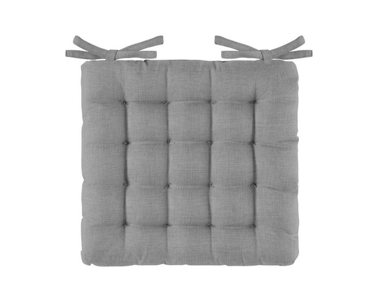 Hometrends Chair Pad - 17X17" (Grey)