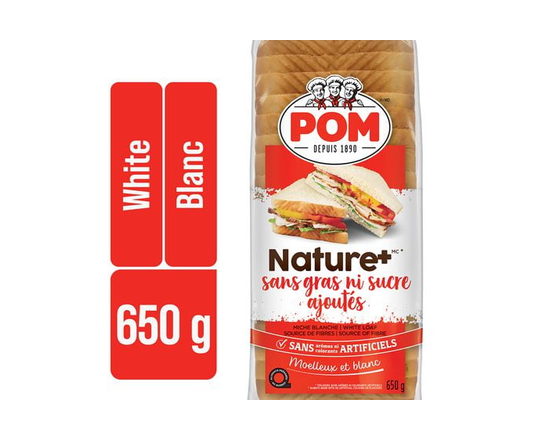 Pain blanc sans gras, sans sucres ajoutés Nature+ de POM®