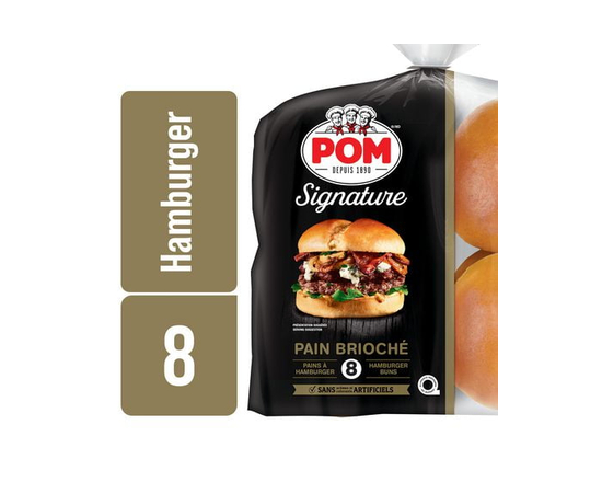 Pains à hamburger briochés POM® Signature
