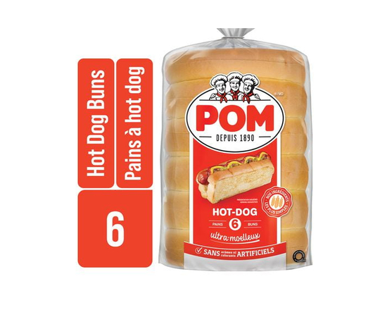 Pains à hot-dog ultra-moelleux POMᴹᴰ