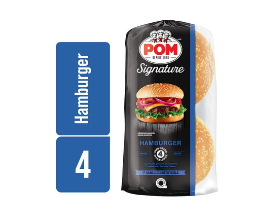 Pains à hamburger garnis de graines de sésame Signature POM®