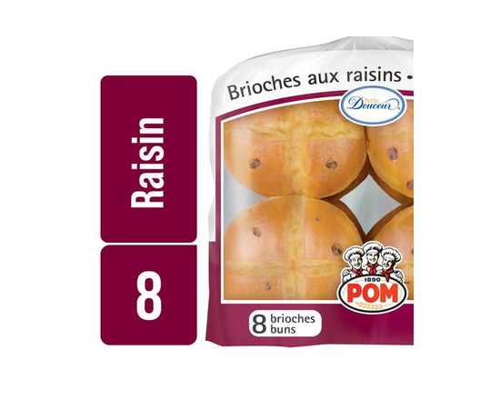 Petits pains aux raisins de POMᴹᶜ