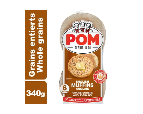 Muffins anglais de grains entiers POMᴹᴰ
