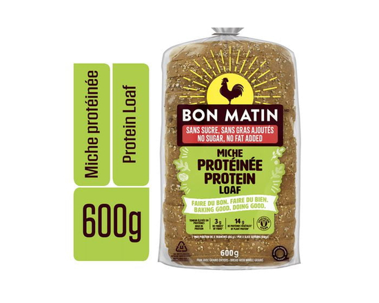 Miche protéinée sans gras, sans sucres ajoutés Bon Matin