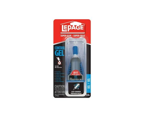 LePage Super Glue Gel Control, 4 ml, Bottle - 4 mL