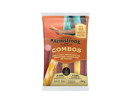 Armstrong Combos Marble & Naturally Smoked Ham Sausage Sticks