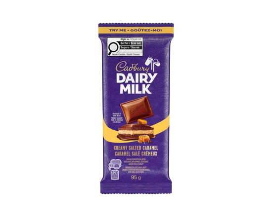 Cadbury Dairy Milk Creamy Salted Caramel Chocolate Bar - 95 g