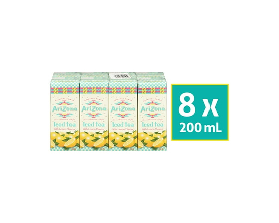Arizona Thé Glacé 100 % Naturel au Citron8x200ml - 200 ml
