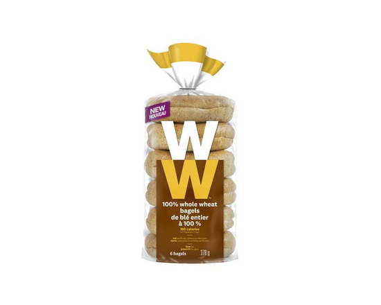 WW™ 100% Whole Wheat Bagels