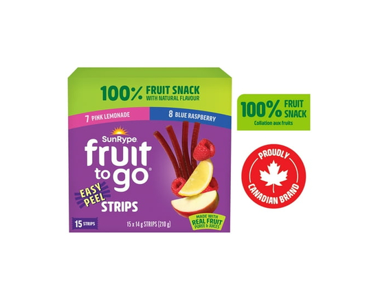 SunRype Fruit to Go Fun Flavours 100% Fruit Snack - 210 g
