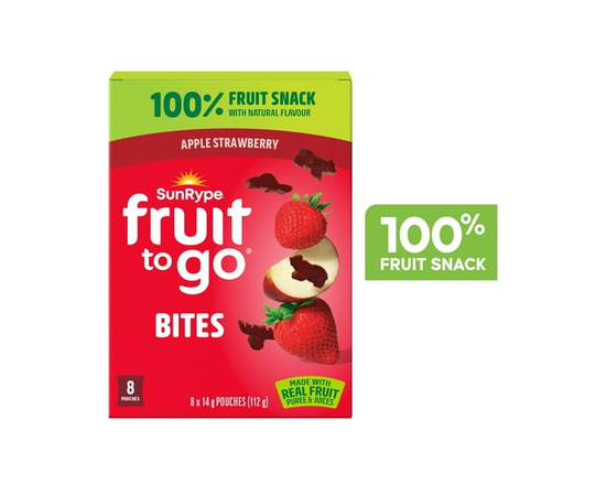SunRype Fruit to Go Bites Apple Strawberry