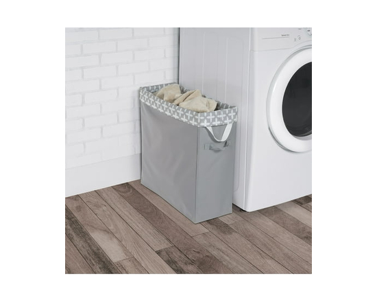 neatfreak! Slim Laundry Hamper (Retro Floral + Alloy&nbsp;)