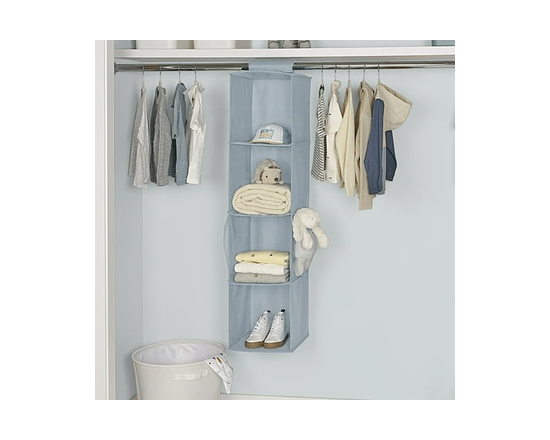 Neatfreak Kids 4-Cubby Hanging Organizer, for Kids - One Size (Dusty Blue)