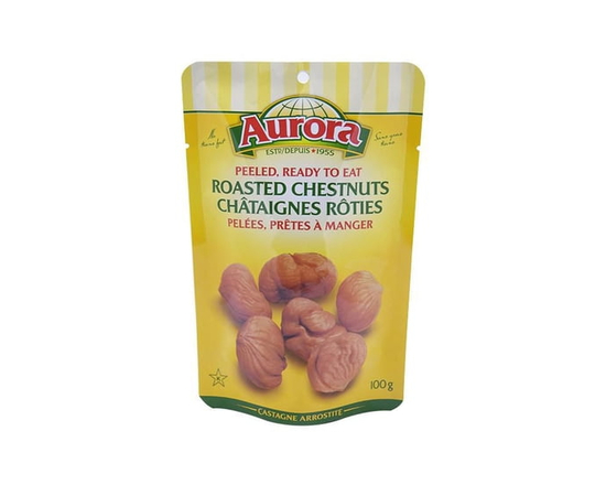 AURORA Peeled Ready to Eat Roasted Chestnuts - 100g