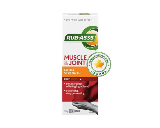 RUB A535 Muscle & Joint Pain Relief Heat Cream, Extra Strength