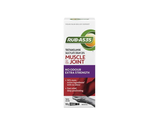 RUB A535 Muscle & Joint Pain Relief Heat Cream, No Odour, Extra Strength