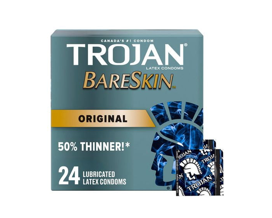 Trojan BareSkin Lubricated Condoms, Super Thin & Sensitive