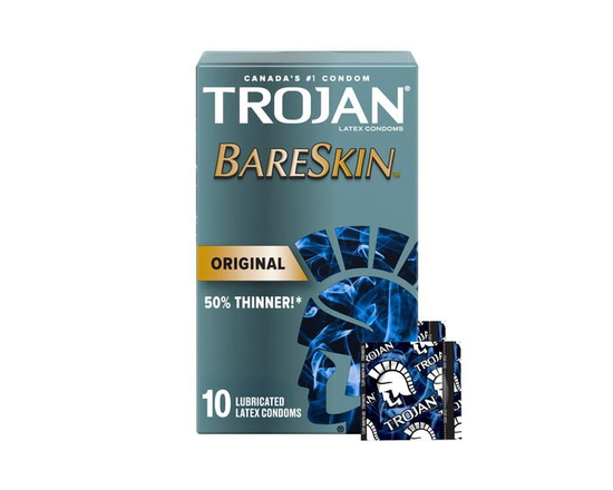 Trojan BareSkin Lubricated Condoms, Super Thin & Sensitive