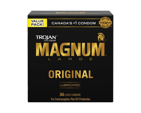 Trojan Magnum Extra Large Lubricated Latex Condoms, 36 Count