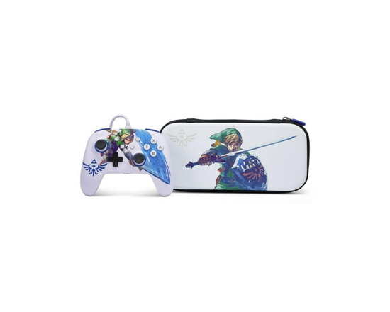 PowerA Enhanced Wired Controller and Slim Case for Nintendo Switch — Master Sword - Slim