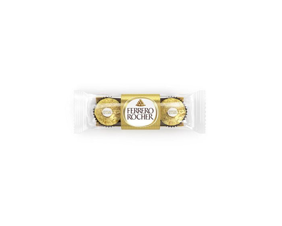 FERRERO ROCHER, Fine Hazelnut Chocolate, 3 pack