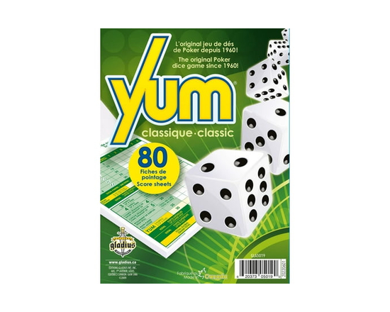 Éditions Gladius Fiches de pointage pour jeu de Yum classique