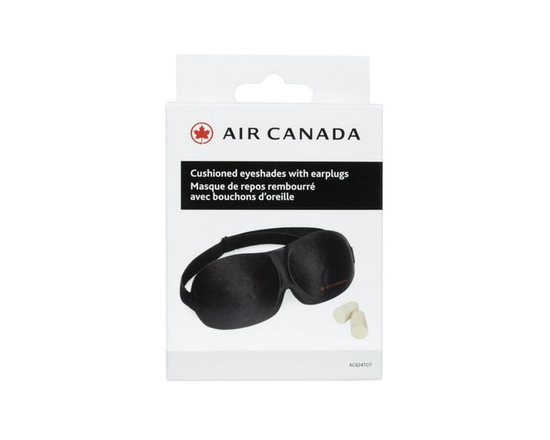 Air Canada Cushioned Satin Sleep Masks with Earplugs - 0