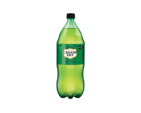 Canada Dry Ginger Ale Bottle Zero Sugar, 2L - 2 L