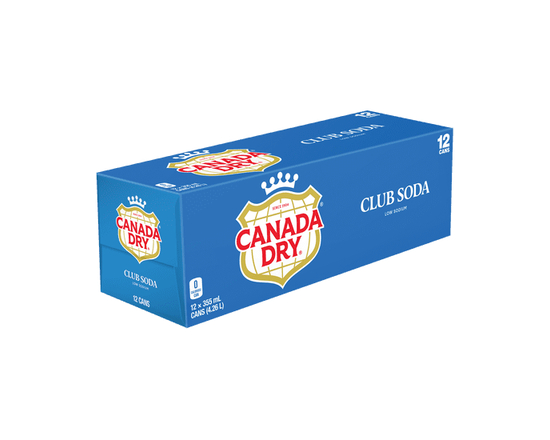 Canada Dry® Club Soda 355 mL Cans, 12 Pack - 355 mL
