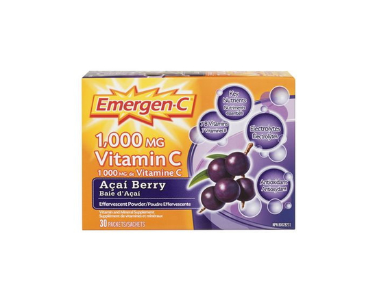 Emergen-C® Acai-Berry 1000mg Vitamin C / Electrolytes / B Vitamins Mineral Supplement