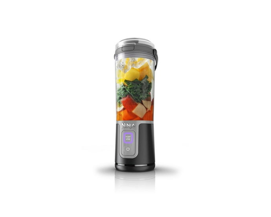 Ninja Blast 16 oz. Mélangeur portable avec couvercle anti-fuite et bec verseur facile, Noir, BC100BKC (Noir)
