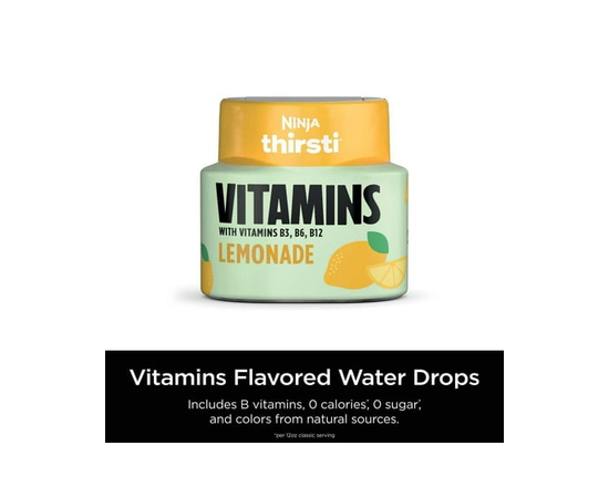Ninja Thirsti VITAMINS Lemonade Flavoured Water Drops), WCFLMD6C - 12 fl oz