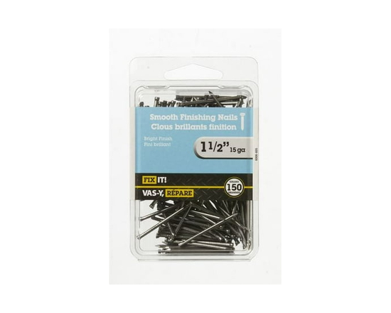 1-1/2" (15Ga) Bright Finish Nail 150 Grames - 1-1/2"