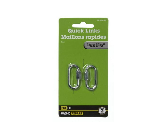 1/8"x1-1/2"Quick Link 2 Pieces - 1/8"x1-1/2"