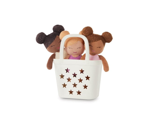 Lullababy Bath Dolls Bundle in Basket by Lullababy