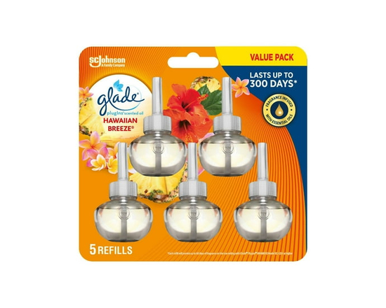 Glade PlugIns® Scented Oil 5 Refills - Hawaiian Breeze - 5 (Youth)
