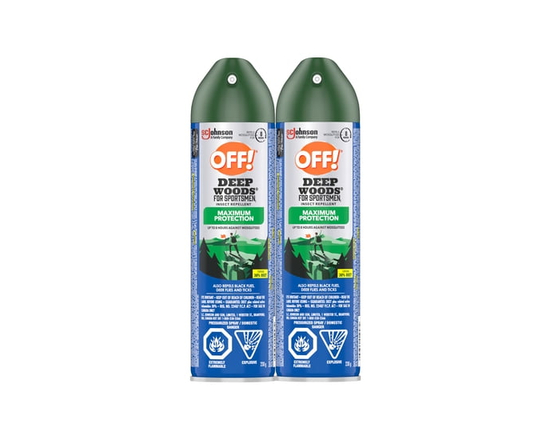 OFF! Deep Woods Sportsmen 30% Deet Insect Repellent, 2 pack - 2 x 230g