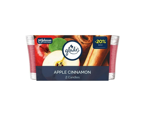 Glade® Scented Jar Candle Air Freshener, Apple Cinnamon, 2pk - Other