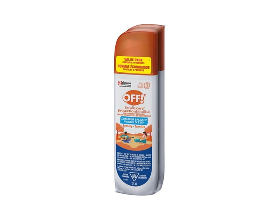 OFF! FamilyCare Insect Repellent, Summer Scent, 2 pack - 175 mL