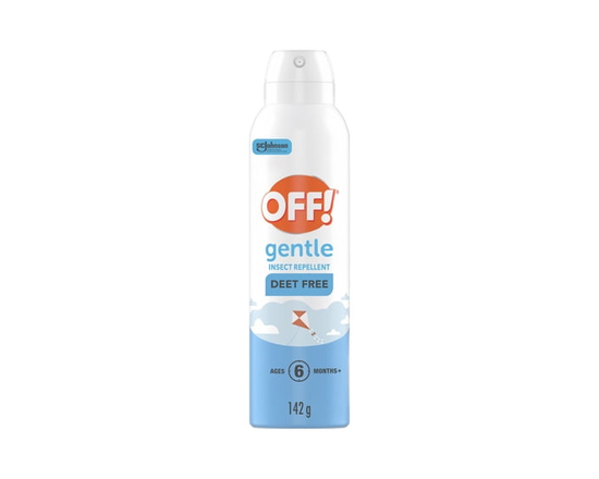 OFF! Gentle Deet Free Insect Repellent, Bug Spray for up to 5 Hours of Protection - 142 g
