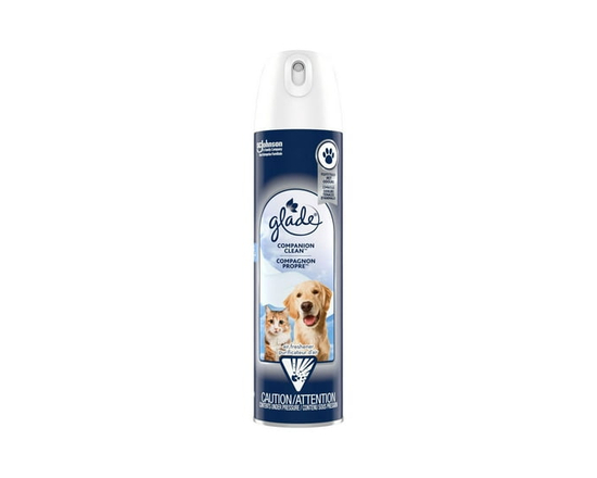 Glade® Pet Air Freshener Spray Odor Fighting Room Spray, Companion Clean - 226g