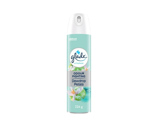 Glade® Air Freshener Odor Fighting Room Spray, Dewdrop Petals - 226g