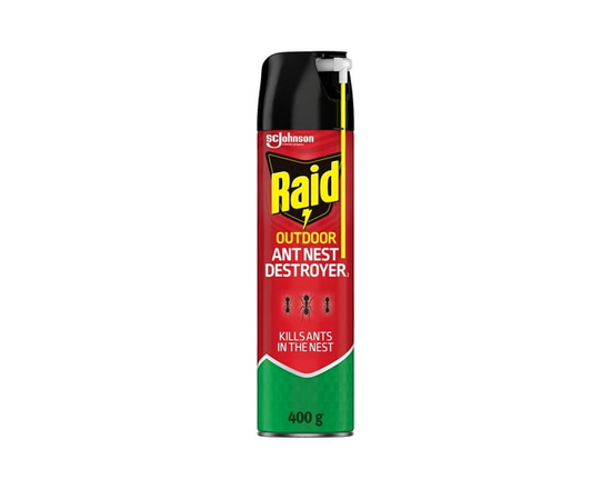 Raid Ant Nest Destroyer Insect Killer Spray, for Outdoor Use, 400g - 400g