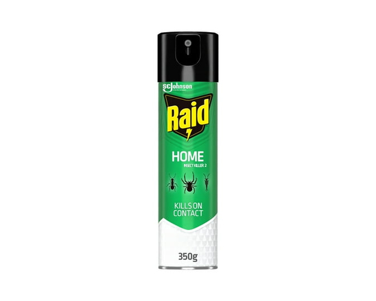 Insecticide Raid contre les insectes domestiques, pour utilisation à l’intérieur et à l’extérieur, 350 g - 350 g
