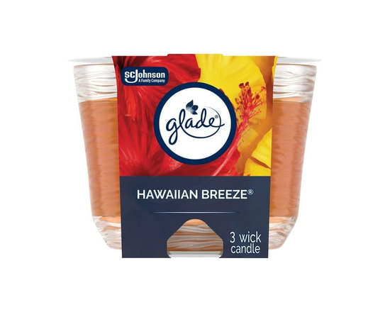 Glade® Scented 3-Wick Candle Air Freshener, Hawaiian Breeze - Other