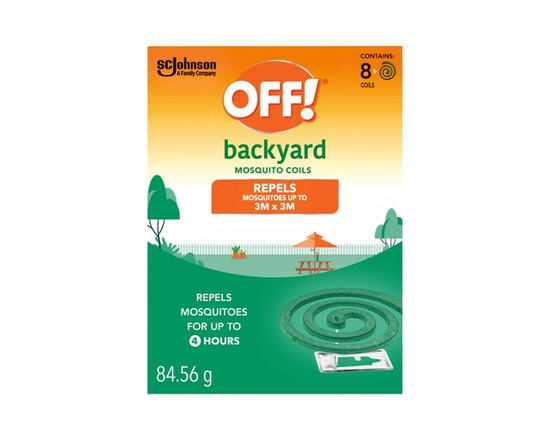 OFF! Backyard Insect and Mosquito Repellent Coils, 2 Metal Stands and 8 Coils - 12"