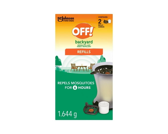OFF! Backyard Insect and Mosquito Repellent Lamp Refills, 2 Diffuser Refills - 12"
