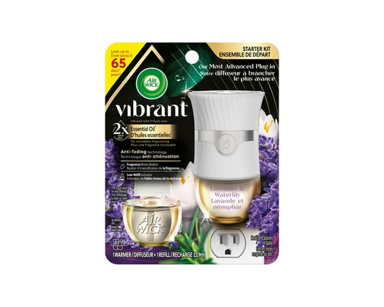 AIR WICK® HUILE PARFUMÉE - Kit  Pulse Vibrant™ - Lavande et Nénuphar
