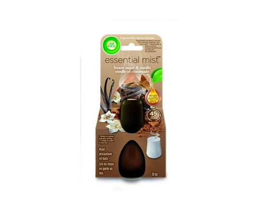 Air Wick Essential Mist Fragrance Oil Diffuser, Vanilla and Pink Papaya, 1 Refill, Air Freshener